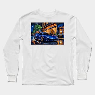 Lambo at night Long Sleeve T-Shirt